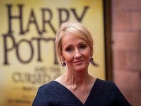 J. K. Rowling attends the press preview of 'Harry Potter & The Cursed Child' at Palace Theatre on July 30, 2016 in London, England. Harry Potter and the Cursed Child, is a two-part West End stage play written by Jack Thorne based on an original new story by Thorne, J.K. Rowling and John Tiffany. (Photo by Rob Stothard/Getty Images)