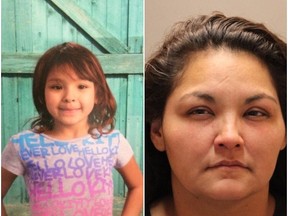 An Amber Alert was issued Friday for Luisa Noyemi Alvarenga, who RCMP believe was taken by her biological mother, Colleen Sheryl McIvor (right).