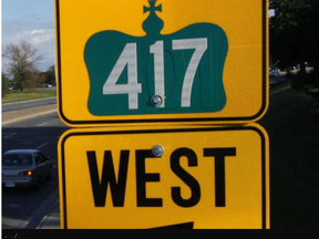 Highway 417 West