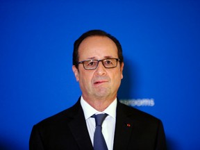 French President Francois Hollande in Paris on Nov. 24, 2016 (AP Photo/Francois Mori, pool, File)