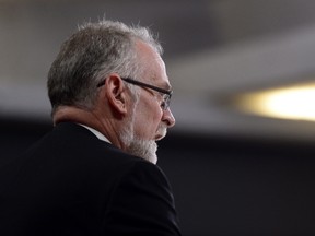 Auditor General of Canada Michael Ferguson holds a press conference at the National Press Theatre regarding the 2016 Fall Reports in Ottawa on Tuesday, Nov. 29, 2016. THE CANADIAN PRESS/Sean Kilpatrick