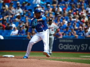 Blue Jays starting pitcher Marcus Stroman will play at the World Baseball Classic for Team USA next March. (Jack Boland/Toronto Sun/Files)