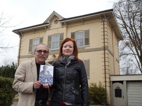 Keith Jamieson and Michelle A. Hamilton have written a book about Mohawk leader Dr. Oronhyatekha, who once lived at this house at 172 Central Ave. in London. (DEREK RUTTAN, The London Free Press)
