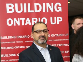 Ontario Minister of Energy and Sudbury MPP Glenn Thibeault in Sudbury November 24, 2016. (John Lappa/Postmedia Network)