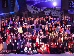 The 2015 cast of the Nightingale Chorus is shown in this photo. The 2016 version of the annual Christmas show opens Wednesday at Sarnia's Imperial Theatre. The holiday musical production is now in its 21st year. (Handout/Sarnia Observer/Postmedia Network)