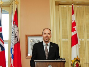 Kingston mayor Bryan Paterson made the announces Monday that tours of Kingston Penitentiary will return for another season in 2017, from May to October, during a news conference at Canada’s Penitentiary Museum. (Julia McKay/The Whig-Standard)