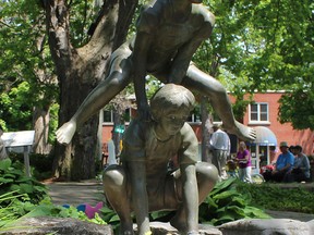 An undated file photo of a bronze statue belonging to Hospice Kingston in City Park in Kingston which was stolen over the weekend. KingstonPolice Photo /The Whig-Standard/Postmedia Network