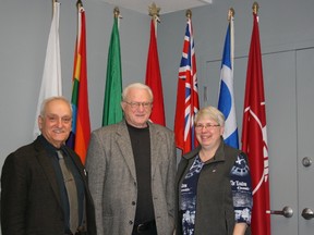 At its organizational board meeting held on Saturday, December 3, 2016 in Sudbury, Conseil scolaire public du Grand Nord de l’Ontario (CSPGNO) trustees re-elected Jean-Marc Aubin as board chairperson and Anne-Marie Gélineault as vice-chairperson for the districts of Algoma and Thunder Bay and elected Donald Pitre as vice-chairperson for the district of Sudbury-East. Supplied photo