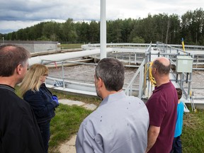 Members of the public and council tour the Whitecourt Wastewater Treatment Plan on June 14, 2016, during the public input portion of Stantec Engineering Ltd.'s 2016 Odour Mitigation Report. The company reported at the Nov. 28 Regular Meeting of Council that odour mitigation efforts have been successful due to short-term measures put in place.

Hannah Lawson | Whitecourt Star