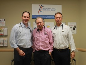 Dr. John O'Mahony, Dr. Michael O'Mahony and Dr. Sean Peterson of Bluewater Clinical Research Group.