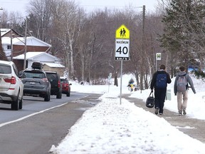 Loach's Road in the south end features bike lanes. (Gino Donato/Sudbury Star)