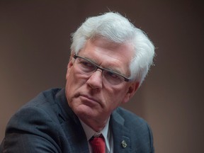Natural Resources Minister Jim Carr talks to the editorial board on December 1, 2016. (Shaughn Butts / Postmedia Network)
