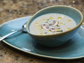 Leek, potato, mushroom soup. (DEREK RUTTAN, The London Free Press)