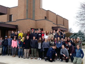 The Grade 12 religion classs participated in a retreat at St. Anne's Centre.