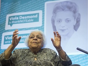Wanda Robson speaks about her sister, Viola Desmond, during an interview in Gatineau, Quebec on Thursday December 8, 2016. Desmond will be the first Canadian woman on a Canadian banknote. (THE CANADIAN PRESS/Adrian Wyld)
