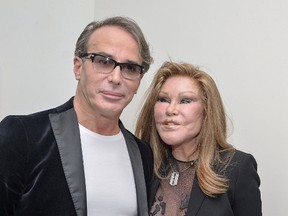 Lloyd Klein and Jocelyn Wildenstein attend the Jean-Yves Klein: Chimeras Exhibition at Gallery Molly Krom on October 8, 2015 in New York City. (Photo by Grant Lamos IV/Getty Images)