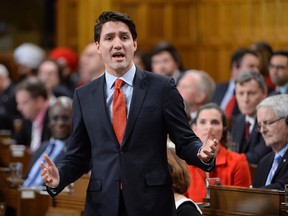 Prime Minister Justin Trudeau answers a question during question period in the House of Commons on Parliament Hill in Ottawa on Wednesday, Dec.7, 2016. THE CANADIAN PRESS/Adrian Wyld