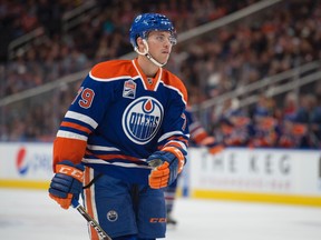 Dillon Simpson made his NHL debut with the Edmonton Oilers in a 6-5 loss to the Philadelphia Flyers on Thursday.
(Shaughn Butts)
