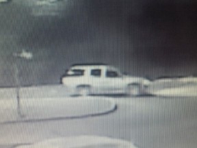 The grey or silver General Motors (GM) SUV sought by police following a hit-and-run that left a woman with critical, life-threatening injuries Thursday night. Photo supplied by Kingston Police