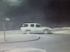 The grey or silver General Motors (GM) SUV sought by police following a hit-and-run that left a woman with critical, life-threatening injuries Thursday night. Photo supplied by Kingston Police