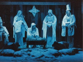The Hennig family’s life-sized nativity scene can be found south of the Stony Plain Golf Course on Golf Course Road. Photo supplied