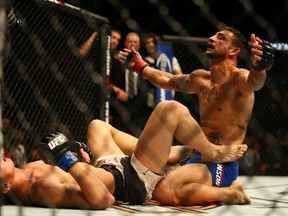 Dooho Choi is defeated by Cub Swanson during the main card of UFC 206 at the Air Canada Centre in Toronto on Dec. 11, 2016. (Dave Abel/Toronto Sun/Postmedia Network)