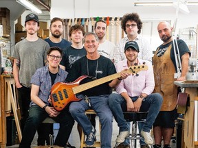 Roger Sadowsky and the staff at Sadowsky Guitars sit still for less than three minutes while this photograph is taken. The minute the camera clicked, they were back at their work benches. Supplied photo