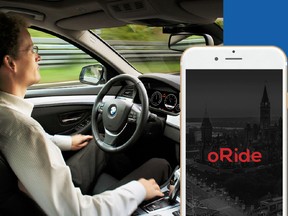 A new ride-sharing service called oRide, similar to Uber, is coming to Greater Sudbury. (Photo supplied)