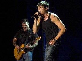 Lead singer Brad Arnold and guitarist Chris Henderson of 3 Doors Down. (FILE PHOTO)