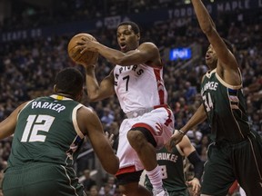 Kyle Lowry continued the best stretch of his NBA career against Milwaukee on Monday night. Craig Robertson/Postmedia