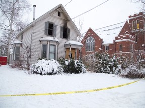 An early morning fire caused $70,000 to a house at 1057 Richmond Stin London, Ont. on Tuesday December 13, 2016.Derek Ruttan/The London Free Press/Postmedia Network