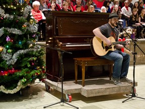 Tanner Riedell (a.k.a. Ryedell) performed his rendition of “Jingle Bell Rock,” that would make the Regina George from Mean Girls envious. | Caitlin Clow photo/Pincher Creek Echo