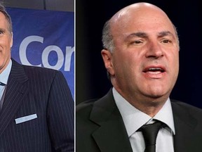 Maxime Bernier, left, and Kevin O’Leary. (The Canadian Press and Getty Images file photos)
