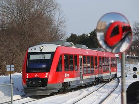 The O-Train Trillium line has been suspended for Tuesday evening. JEAN LEVAC / OTTAWA CITIZEN