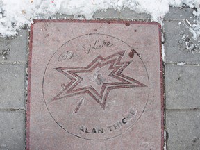 Alan Thicke's star on Canada's Walk of Fame in downtown Toronto on Wednesday, December 14, 2016. (Ernest Doroszuk/Toronto Sun)