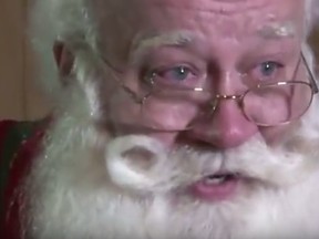 Eric Schmitt-Matzen, who plays Santa Claus described his encounter with a child he said died in his arms. (YouTube screengrab)