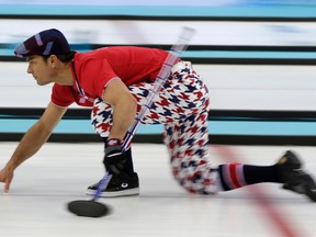 Thomas Ulsrud's team, known for its colourful pants, will likely represent Norway at the upcoming Ford World Men's Curling Championship in April 2017. (AP Photo)