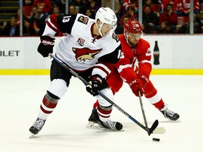 Peter Holland is set to return to the Air Canada Centre as a member of the Arizona Coyotes. (GREGORY SHAMUS/Getty Images)