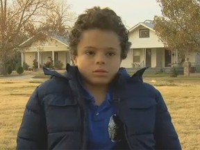 TJ Smith, 11, thwarted an attempted kidnapping of a seven-year-old girl. (Screengrab)