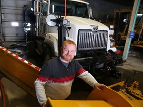 Jason Miller/The Intelligencer
Joe Reid, road services supervisor, is pictured here with the newest addition to the public works fleet. The city’s public works department is gearing up for a busy weekend with an estimated 20 centimetres of snow expected.