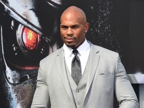Shad Gaspard poses on the red carpet for the premiere of the film 'Terminator Genisys' in Hollywood, California on June 28, 2015. (FREDERIC J. BROWN/AFP/Getty Images)