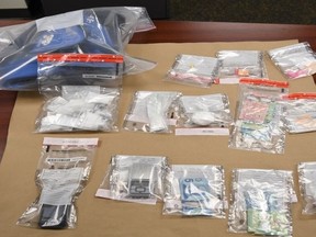 (Image of items seized)