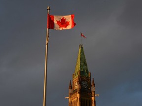 The Peace Tower is cast in afternoon light on Parliament Hill in Ottawa on Wednesday, Dec 14, 2016. CANADIAN PRESS/Sean Kilpatrick