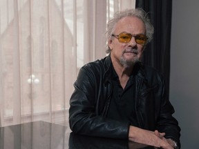 Myles Goodwyn of April Wine poses for a portrait while promoting his new memoir, just Between You and Me, in Toronto, Friday, November 25, 2016. THE CANADIAN PRESS/Galit Rodan