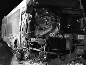 Fatal crash involving OC Transpo bus in east end