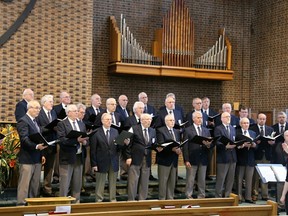 Sarnia's Sursum Corda Male Chorus is scheduled to take part in a Christmas Carol Sing-a-long being held Dec. 18, 6:30 p.m., at the First Christian Reformed Church of Sarnia, at the corner of Exmouth Street and Murphy Road.
Handout/Sarnia Observer/Postmedia Network