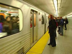 A TTC subway train. (Toronto Sun files)