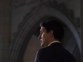 Prime Minister Justin Trudeau speaks after meeting with indigenous leaders on Parliament Hill in Ottawa, Thursday December 15, 2016. (THE CANADIAN PRESS/Adrian Wyld)