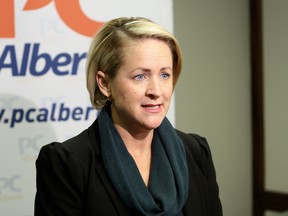 PC Alberta president Katherine O'Neill said the party will do better after a report confirmed rampant harassment and intimidation against former provincial progressive conservative leadership candidate Sandra Jansen, current leadership candidate Jason Kenney and four other female party members during a policy conference in Red Deer, Alta. between Nov. 4 and Nov. 6, 2016. CLAIRE THEOBALD / POSTMEDIA