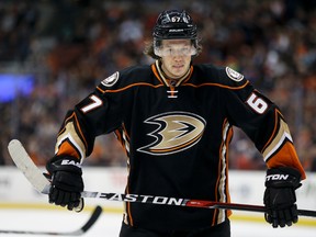 Rickard Rakell, the sniper from Sundbyberg, Sweden, picked  up his 13th and 14th goals of the season on Dec. 17, 2016.  (CHRIS CARLSON/AP files)